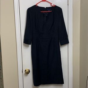 JCrew sz 6 wool dress black